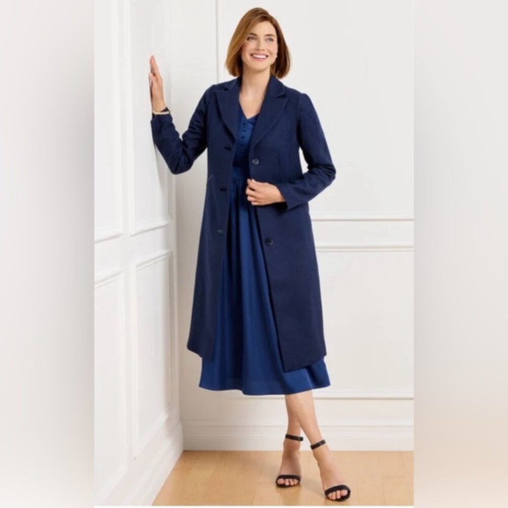Talbots ITALIAN MELTON WOOL BLEND COAT - BICOLOR